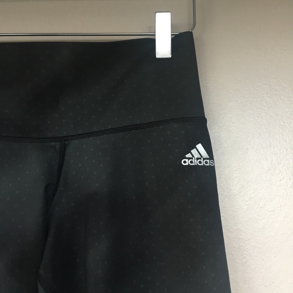 ADIDAS Climalite Cloud Polka Dot Cropped Leggings